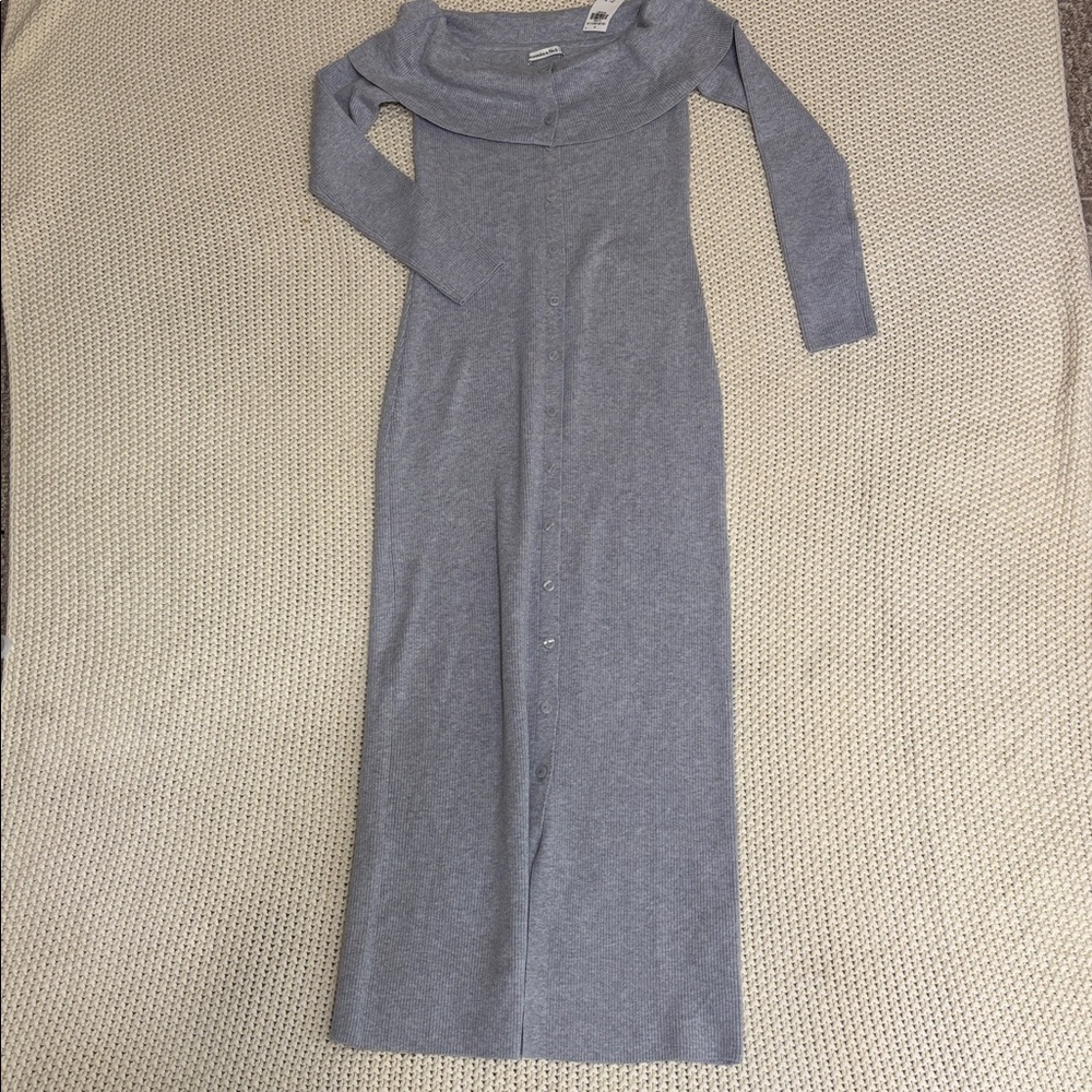 Soft Cozy Abercrombie and fitch long sleeve button down dress